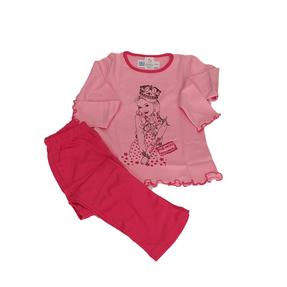Natura Children's Pajamas Pink/Fuchsia 033 - 4everybody