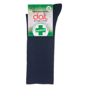 Dal medical 1015 Men's woolen sock without elastic Blue 1015
